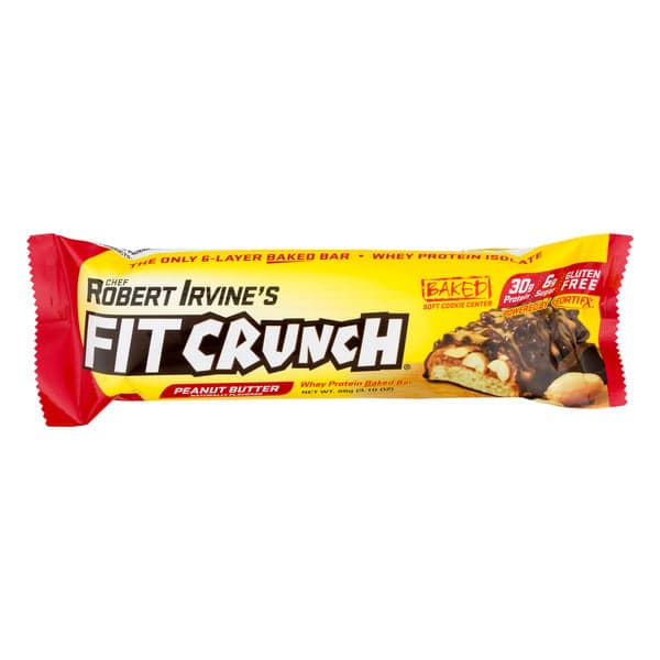 Fitcrunch Chef Robert Irvine'S Peanut Butter Whey Protein Baked Bar