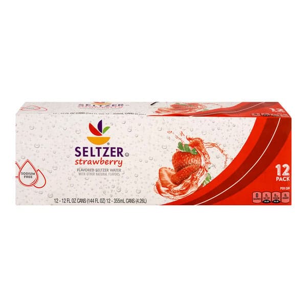 Stop & Shop Seltzer Water Strawberry