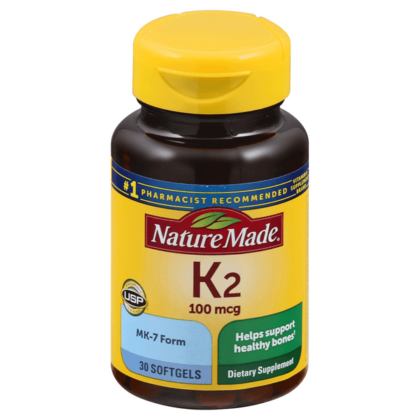 Nature Made Vitamin K2 100 Mcg Dietary Supplement Softgels