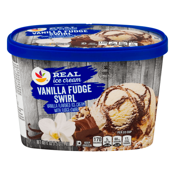 Our Brand Real Ice Cream Vanilla Fudge Swirl