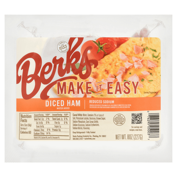 Berks Make It Easy Reduced Sodium Diced Ham
