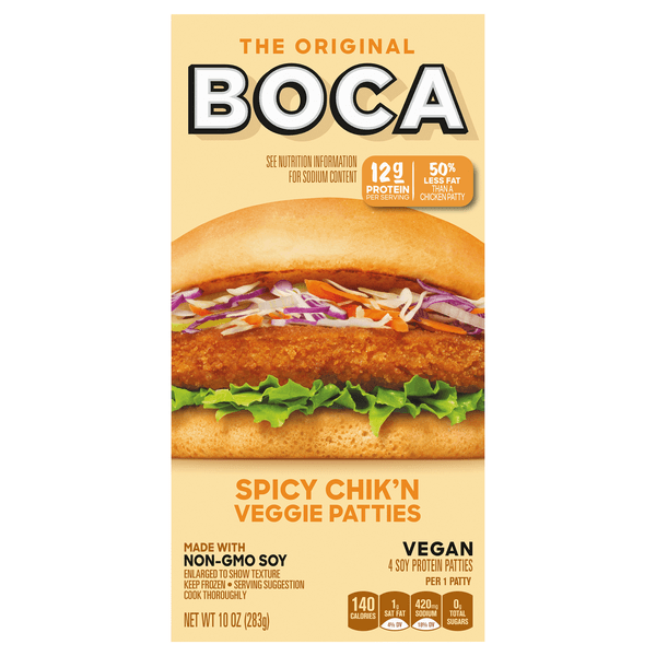 Boca Original Vegan Spicy Chik'N Veggie Patties