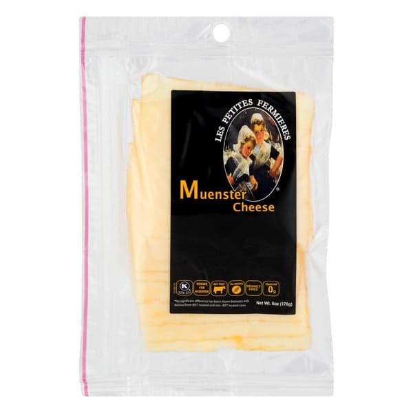 Les Petites Fermieres Muenster Cheese Sliced