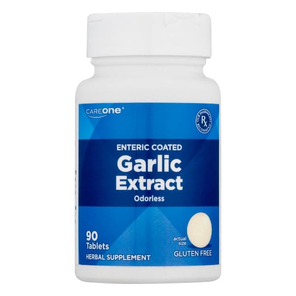 Careone Garlic Extract Odorless Enteric Coated Tablets Gluten Free