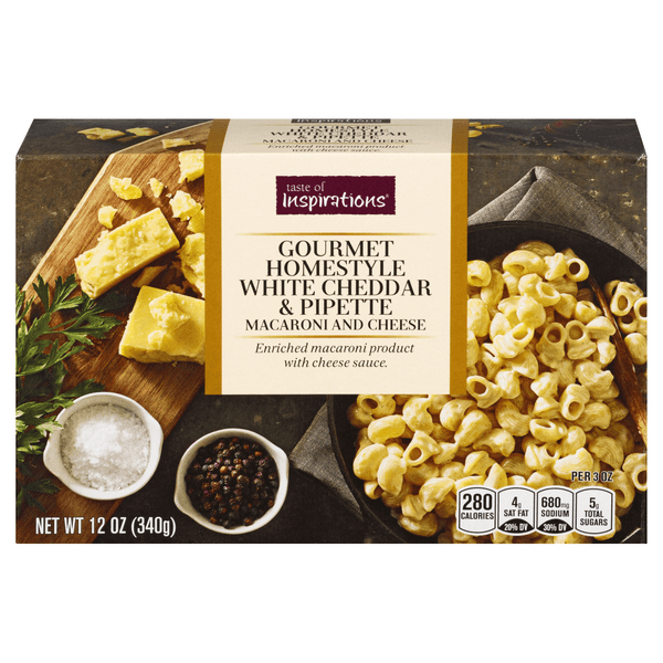 Taste Of Inspirations Macaroni & Cheese Homestyle White Cheddar & Pipette