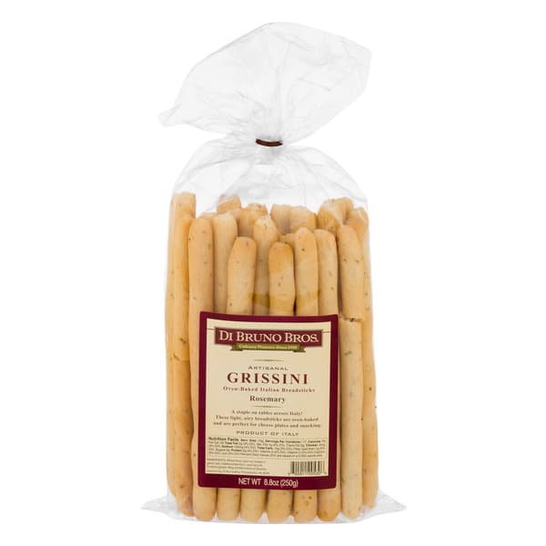 Di Bruno Bros. Grissini Oven-Baked Italian Breadsticks Rosemary
