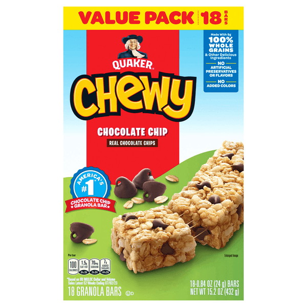 Quaker Chewy Granola Bars Chocolate Chip Value Pack