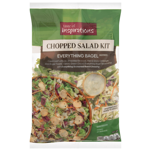 Taste Of Inspirations Chopped Everything Bagel Inspired Salad Kit