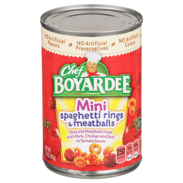 Chef Boyardee Mini Spaghetti Rings & Meatballs In Tomato Sauce
