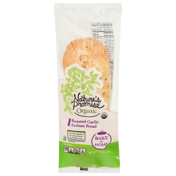 Nature'S Promise Organic Artisan Bread Roasted Garlic