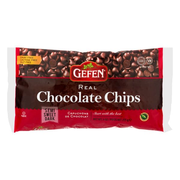 Gefen Real Chocolate Chips Semi Sweet Dark