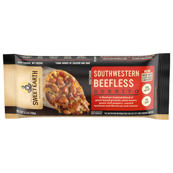 Sweet Earth Southwestern Burrito Beefless