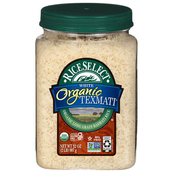 Rice Select Organic Texmati Rice White Long Grain American Basmati