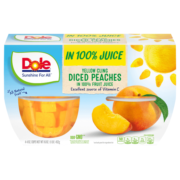 Is it Xanthan Gum Free? Dole Peaches Diced Yellow Cling In 100% Fruit Juice Cups