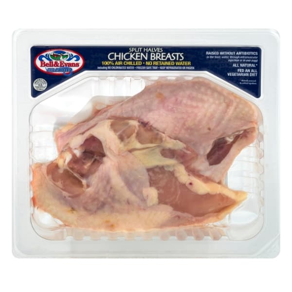 Bell & Evans Air Chilled Chicken Breasts Split Bone-In - Fresh