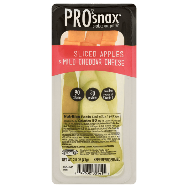 Pro2Snax Sliced Apples & Mild Cheddar Cheese