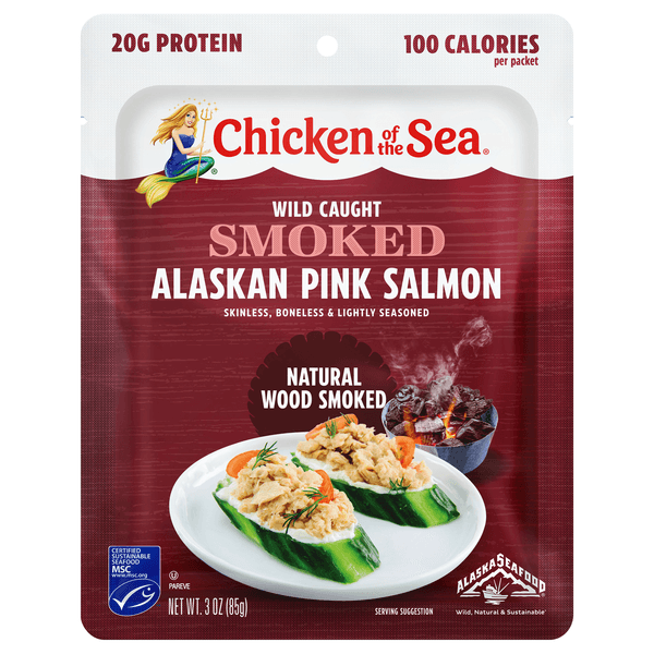 Chicken Of The Sea Salmon Smoked Premium Wild-Caught Skinless & Boneless