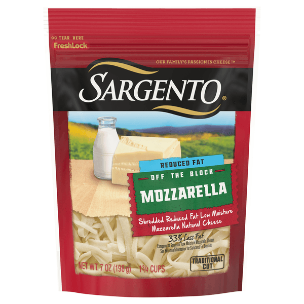 Sargento Traditional Cut Reduced Fat Mozzarella Shredded Cheese