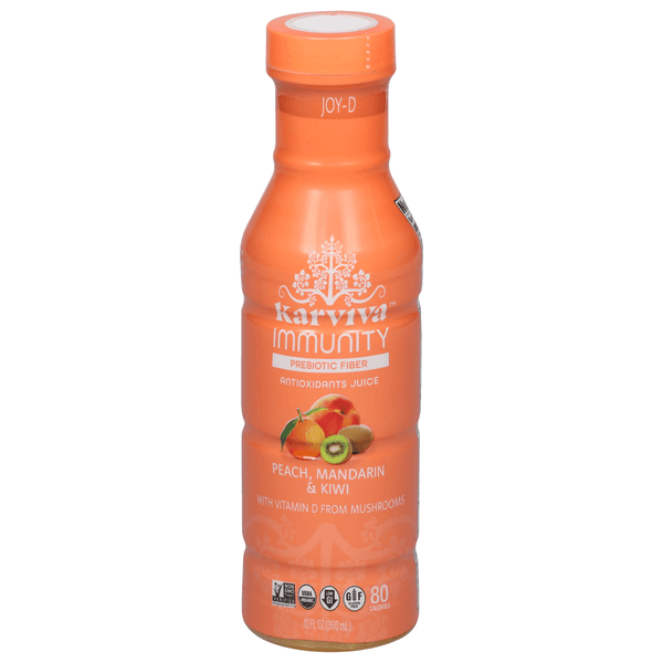 Karviva Immunity Joy-D Peach Mandarin & Kiwi Antoxidants Juice