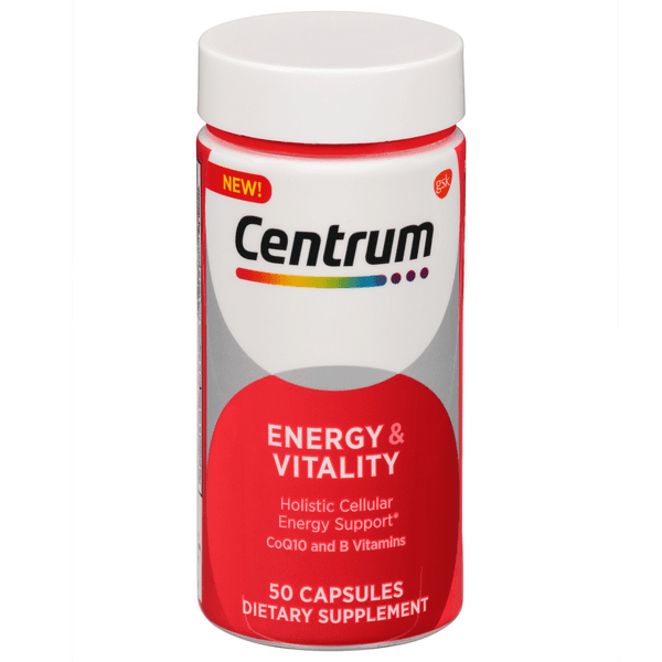 Centrum Energy & Vitality Dietary Supplement Capsules