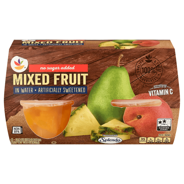 Stop & Shop Fruit Cups Mixed Fruit In Water No Sugar Added