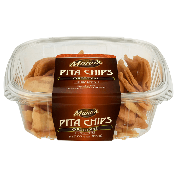 Mano'S Pita Chips Original Unsalted