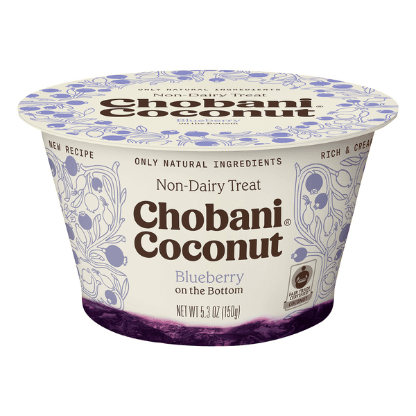Chobani Coconut Based Non-Dairy Treat Blueberry On The Bottom