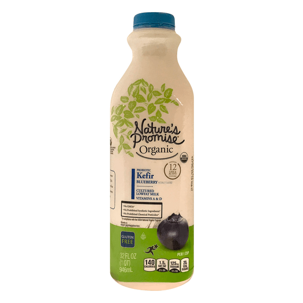 Nature'S Promise Organic Low Fat Kefir Cultured Milk Smoothie Blueberry