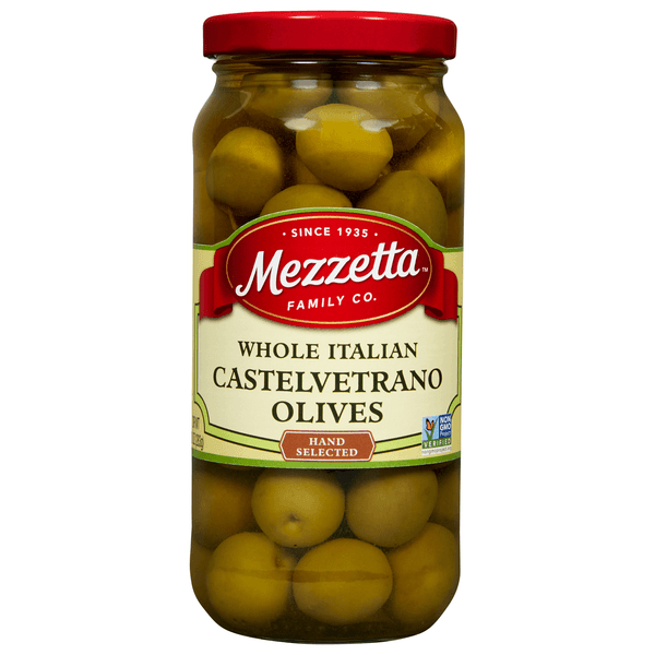 Mezzetta Olives Green Whole Italian Castelvetrano