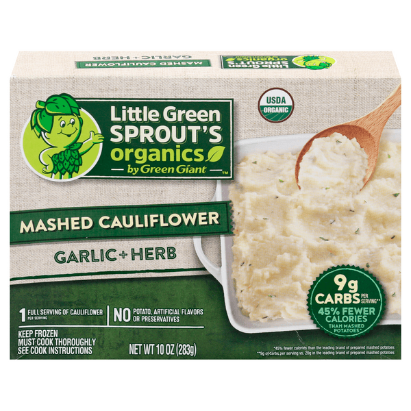 Little Green Sprout'S Organics Mashed Cauliflower Garlic + Herb