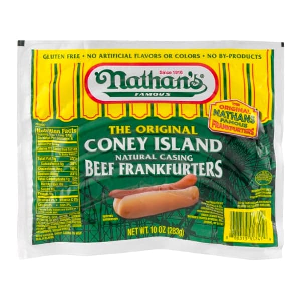 Nathan'S Famous The Original Coney Island Beef Frankfurters