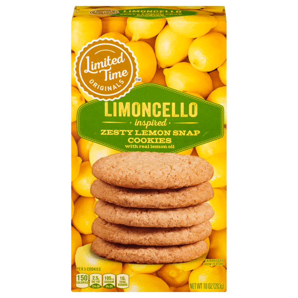 Stop & Shop Limited Time Originals Limoncello Lemon Snap Cookies
