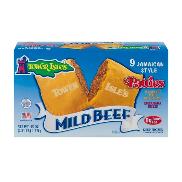 Tower Isle'S Jamaican Style Patties Mild Beef
