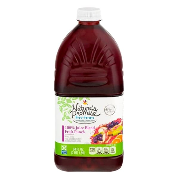 Nature'S Promise Free From Fruit Punch 100% Juice Blend From Concentrate