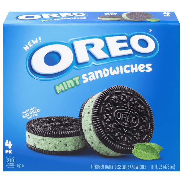 Oreo  Dairy Dessert Sandwiches Mint