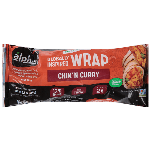 Alpha Plant-Based Wrap Chik'N Curry