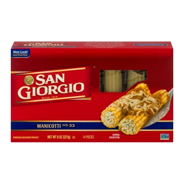 San Giorgio Manicotti Pasta