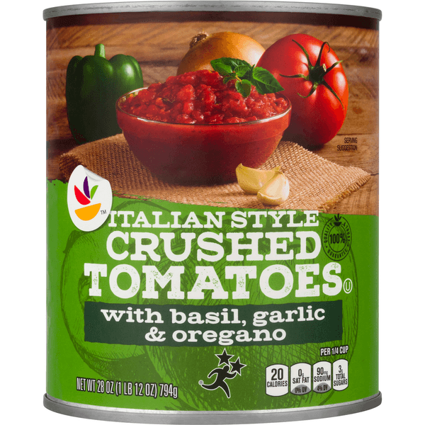 Stop & Shop Italian Style Crushed Tomatoes With Basil Garlic & Oregano