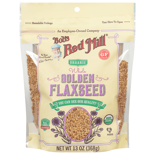 Bobs Red Mill Organic Flaxseed Golden Whole Gluten Free