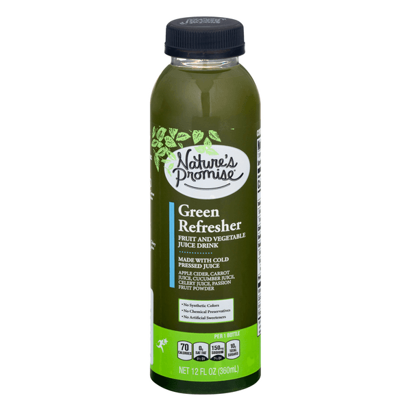Nature'S Promise Cold Pressed Green Refresh Fruit & Vegetable Juice Drink