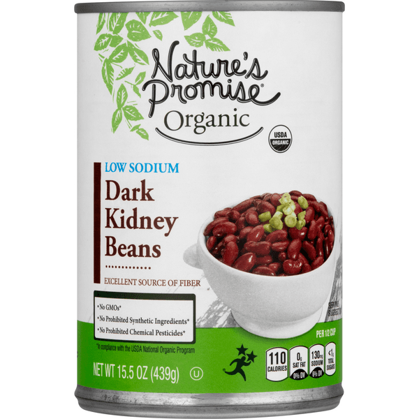 Nature'S Promise Organic Dark Kidney Beans Low Sodium