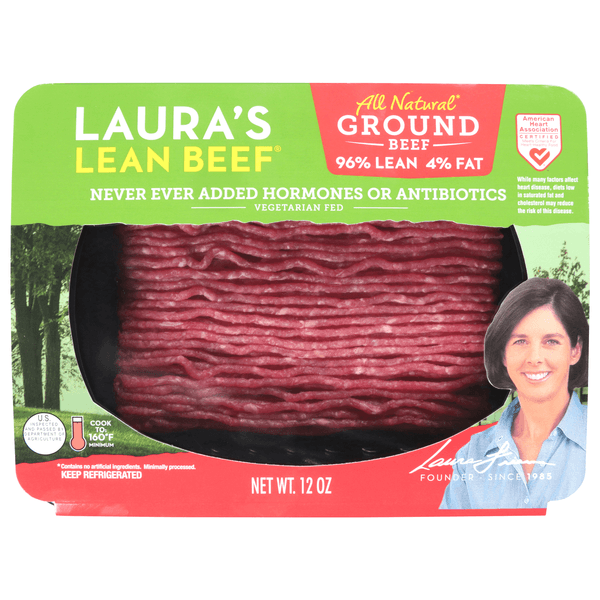 Laura'S Lean 96% Lean 4% Fat Ground Beef