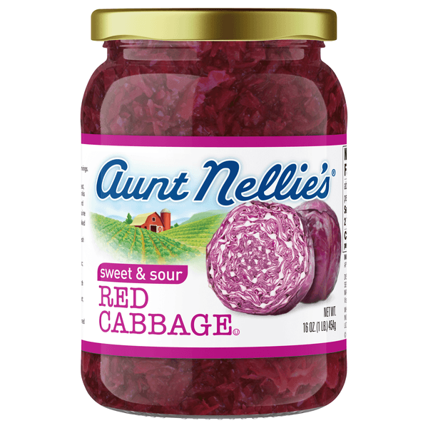 Aunt Nellies Cabbage Red Sweet & Sour