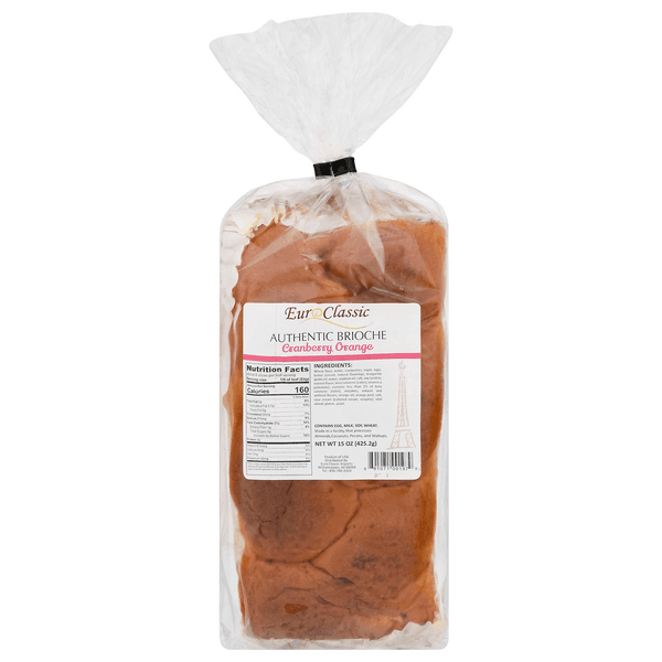 Euro Classic Cranberry Orange Brioche Bread