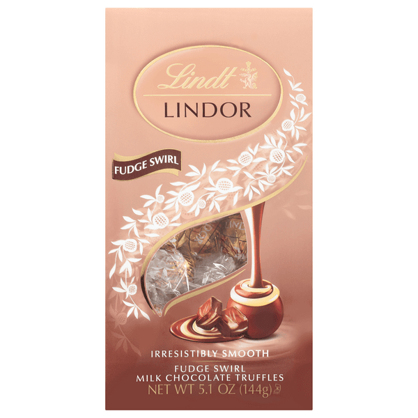 Lindt Lindor Milk Chocolate Truffles Fudge Swirl