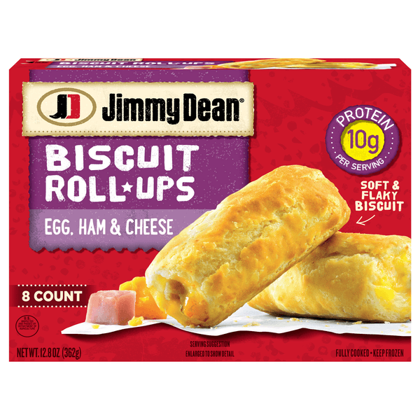 Jimmy Dean Biscuit Roll-ups Egg Ham & Cheese