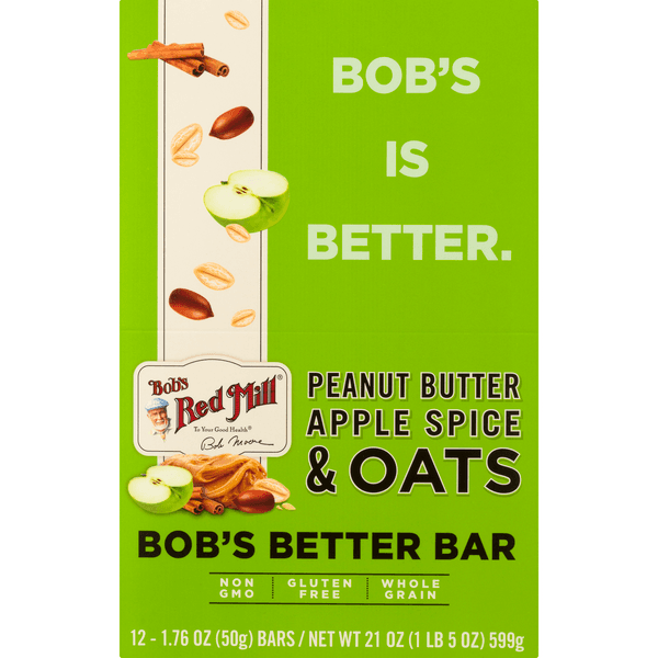 Bob'S Red Mill Bob'S Better Bar Peanut Butter Apple Spice & Oats