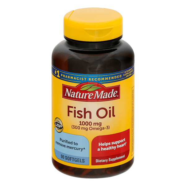 Nature Made Fish Oil (Omega-3) Dietary Supplement Softgels