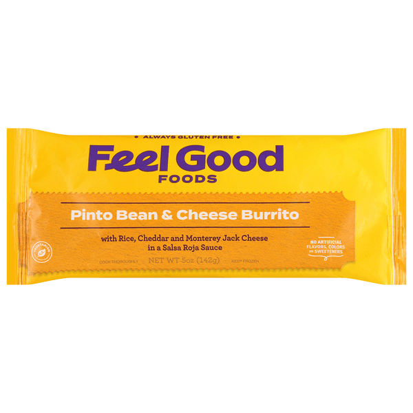 Feel Good Foods Pinto Bean And Cheese Burrito