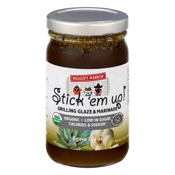 Muggers Marrow Stick 'Em Up! Grilling Glaze & Marinade Agave Garlic Organi